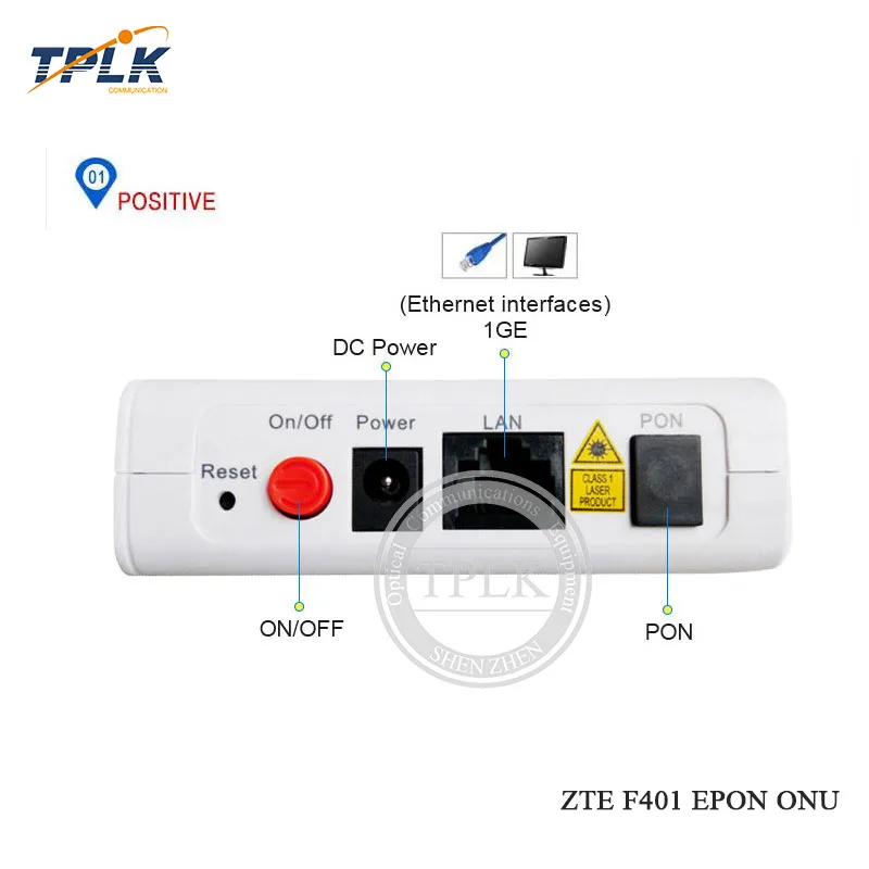 10Pcs New ZTE F401 ONT EPON ONU Optical Fiber Router With 1GE Network Port English Firmware FTTH Optic Terminal | Мобильные телефоны