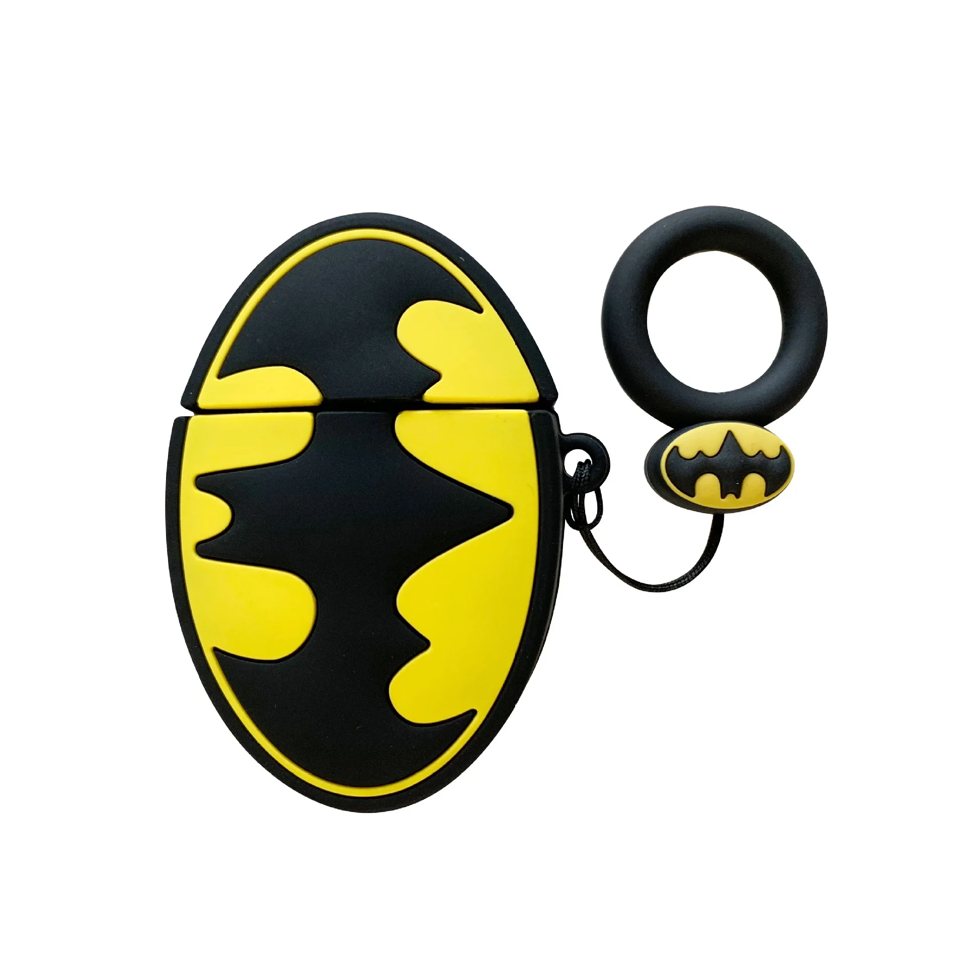 Бэтмен Капитан Америка супергерой Мстители 3D силиконовый ремешок чехол для Bluetooth наушники аксессуары защитный чехол - Цвет: A