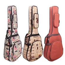 41 дюймов Акустическая классическая гитара сумка чехол рюкзак Регулируемый плечевой ремень портативный утолщаются мягкий