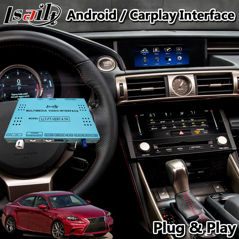 Lsailt Android автомобильный GPS навигационный интерфейс для Lexus IS350 IS300h 2013 2016 управление