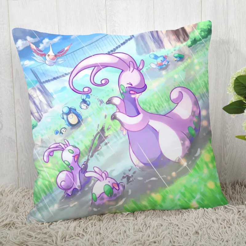

Custom Pillow Cases Pokemon Square Pillowcase Christmas Zippered Pillow Cover 40*40cm,45*45cm(One Side)