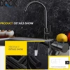 DQOK Black Kitchen Faucets Stainless Steel Kitchen Mixer Single Handle Single Hole Kitchen Faucet Brushed Nickle Mixer Sink Tap ► Photo 3/6