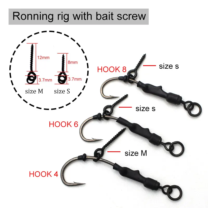 Fishing Accessories, Terminal Tackle, Fishing Hook, Bait Screws