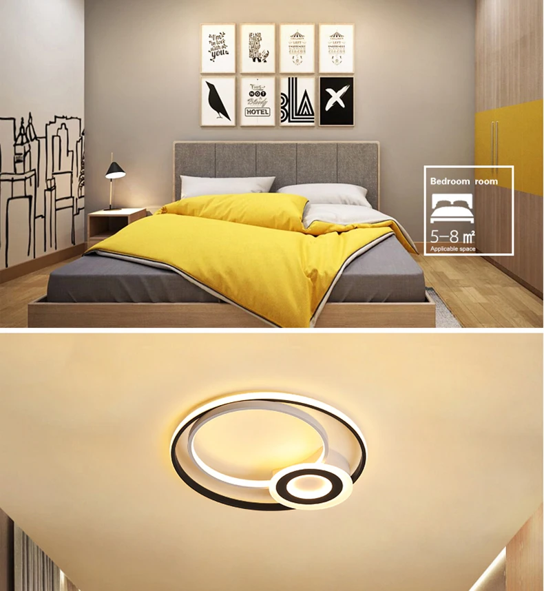 Chandelierrec AC90-260V, светильники для домашнего освещения, люстры, современный светодиодный светильник для гостиной, спальни, низкие потолки