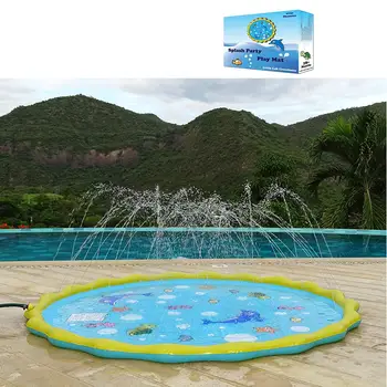 

Inflatable Splash Pad Wading Pool Kiddie Pool and Sprinkler for Kids Toddlers and Babies Toddler Toys Backyard Splash Play Mat