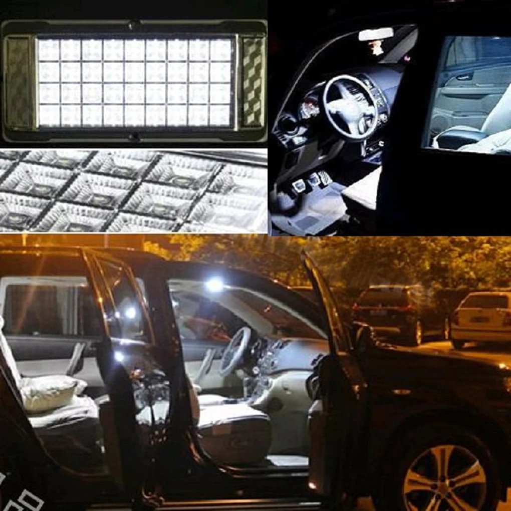 36 светодиодный потолочный светильник для салона автомобиля прямоугольная лампа для чтения книг 12 В вход автомобильные аксессуары
