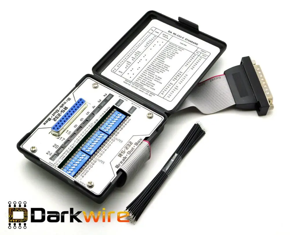 RS232 Breakout Box Tester BOB Reconfig Patch RS232 Serial Port