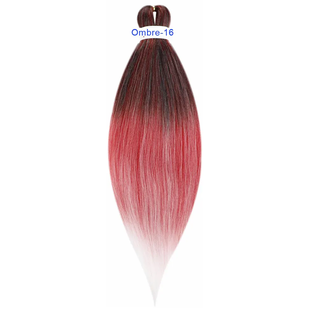 COSYCODE Ombre 3 тон Jumbo вязание крючком плетение волос для наращивания 26 дюймов 66 см Длинные Синтетические косички 3 шт. 6 шт. 8 шт. красочные - Цвет: Ombre016