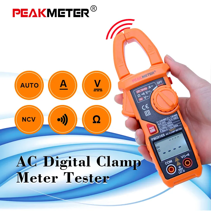 Портативный Умный Цифровой мультиметр переменного тока PEAKMETER PM2018S измеритель