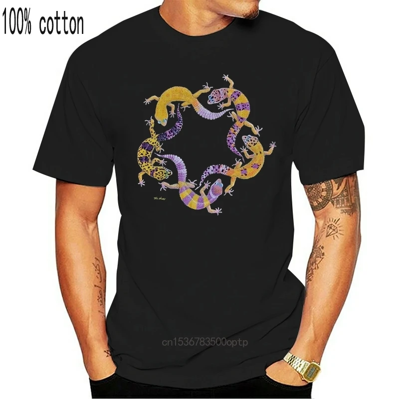 Рептилии в черном или синем цвете Leopard Gecko взрослая футболка S M L XL XXL | Женская