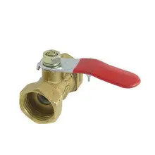 3/" PT Резьбовая труба полный порт красный рычаг шаровой клапан золотой тон