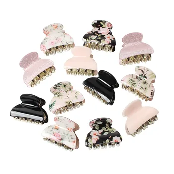

12pcs Hair Claw Clips for Women Girl Hair Accessories Clips Claw Wholesale Plastic Hair Clamp Holder Hairpins Fashion Barrettes