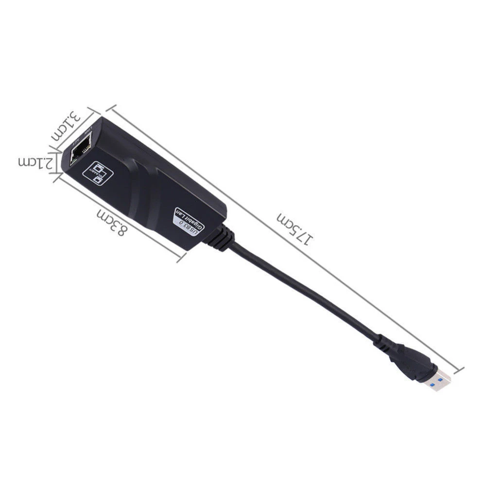 ZEXMTE USB 3,0 к RJ45 Ethernet адаптер 10/100/1000 Мбит/с сетевой LAN Проводной адаптер для Chromebook, MacBook RTL8153 LAN чипсет