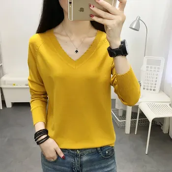 

2020 summer new slim large V-neck short sleeve T-shirt sweater women's bottoming Shirt Short Sleeve T-Shirt women's top