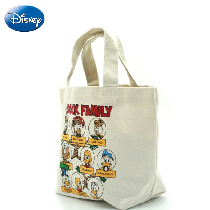 Женская Холщовая Сумка Disney Большая вместительная с Дональдом Даком
