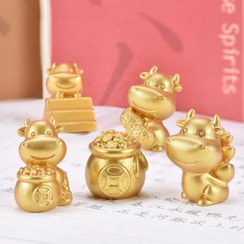 

ZOCDOU1 Piece Zodiac Taurus Small Statue Little Figurine Crafts Figure Ornament Miniatures