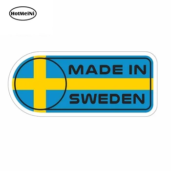 

HotMeiNi 13cm x 5.7cm for Made In Sweden Flag Sign Car Stickers Vinyl JDM Windshield Bumper Windows Bumper Truck Graphics