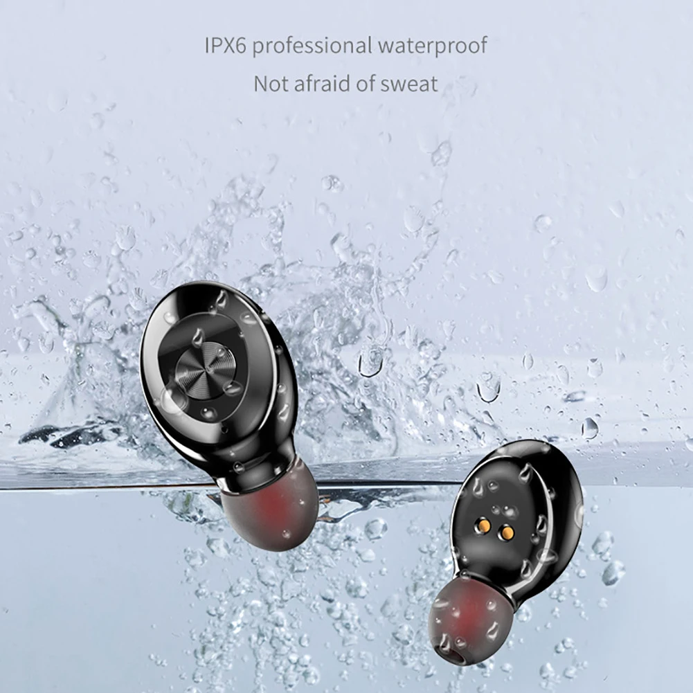 Bluetooth Earphones True Wireless Headphones 5 0 TWS in Ear Earbuds IPX5 Waterproof Mini Headset 3D Stereo Sound Sport Earphones