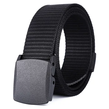 

Nylon woven Belt Men's Outdoor Sports Tactical Belt Hypoallergenic Solid Color Waist Strap Ultra-light Wild