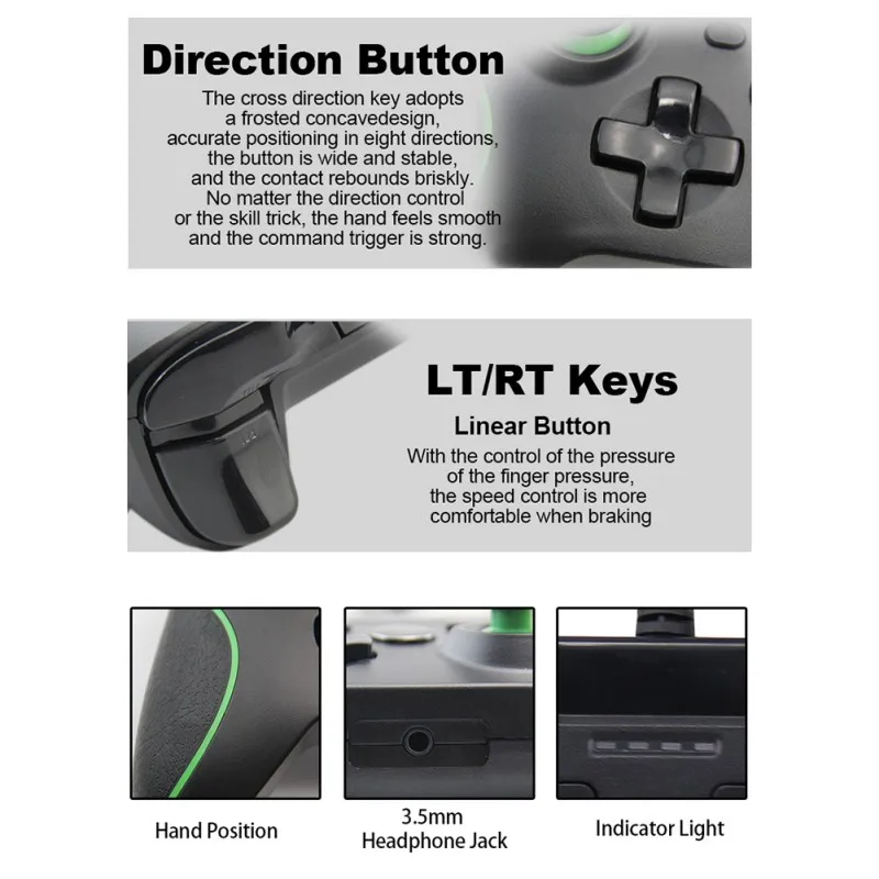 USB проводной контроллер управления для microsoft Xbox One Геймпад контроллер для Xbox One тонкий Windows команды для Xbox One джойстик
