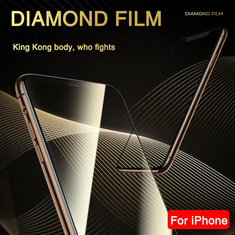 Защитное стекло AAA+ с закругленными краями для iPhone 7 8 6 6s Plus, закаленное защитное стекло для экрана iPhone 11 Pro X XR XS Max 7