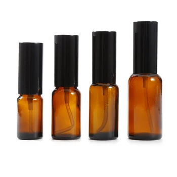 

10/15/20/30/50ml Amber Oil Perfume Sprayer Lotion Empty Spray Dropper Bottle Storage Container Refillable Cosmetic Glass Bottle