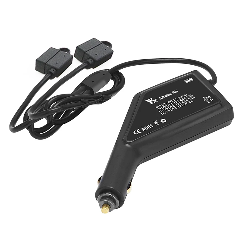 YX 3 in 1 Car Charger For DJI Mavic Mini Intelligent Battery Charging Hub Mavic Mini Car Connector 