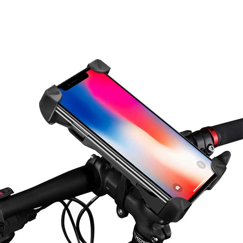 

Adjustable Bicycle Phone Holder PVC Bike Handlebar Clip Stand Mount Bracket Holder for IPhone Samsung Universal Mobile Cellphone