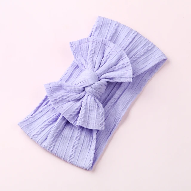 Cable Knitting Baby Girl Headband Material Nylon Bows Child Turban Newborn Baby Girl Hair Ribbon Accessories Headwear Headwraps 13