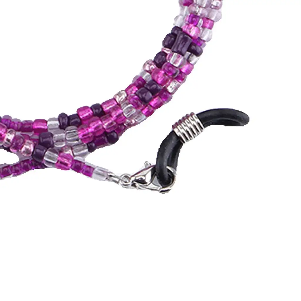 Glass Bead Eye Glasses Eeywear Chain Necklace Lanyard Rope 27' Glasses Cord