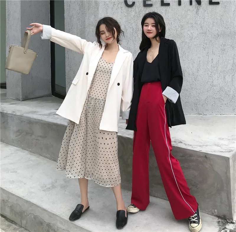 

Korean-style Autumn New Style CHIC Hong Kong Flavor Versatile Loose-Fit Casual Suit Jacket Women's