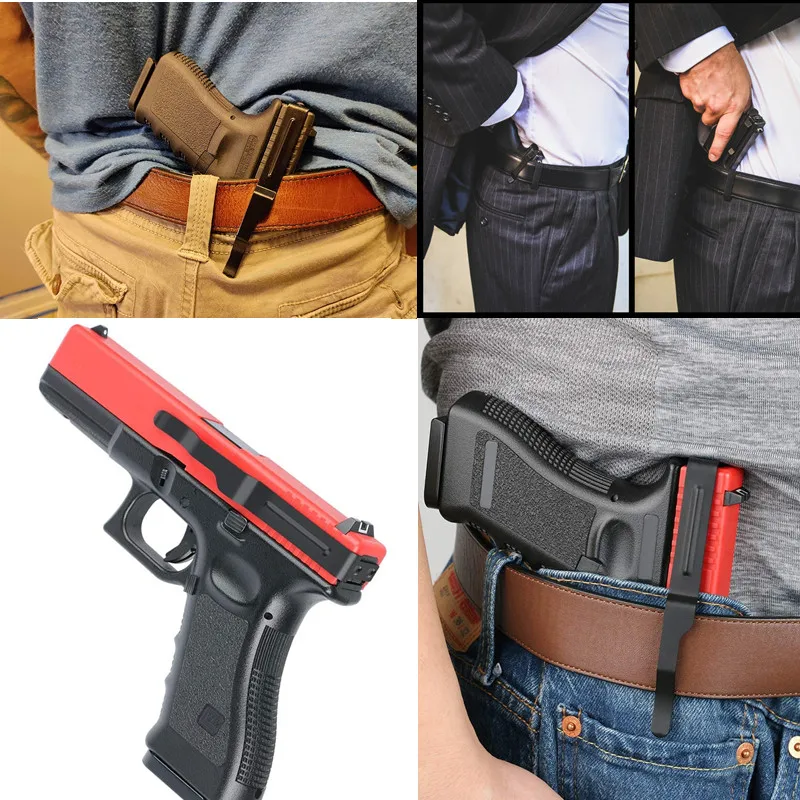 

Левый и правый внутренний пояс, кобура для скрытого ношения, пистолет, металлический зажим для ремня для Glock 17/19/22/23/24/25/26/27/28/31/34/35/36