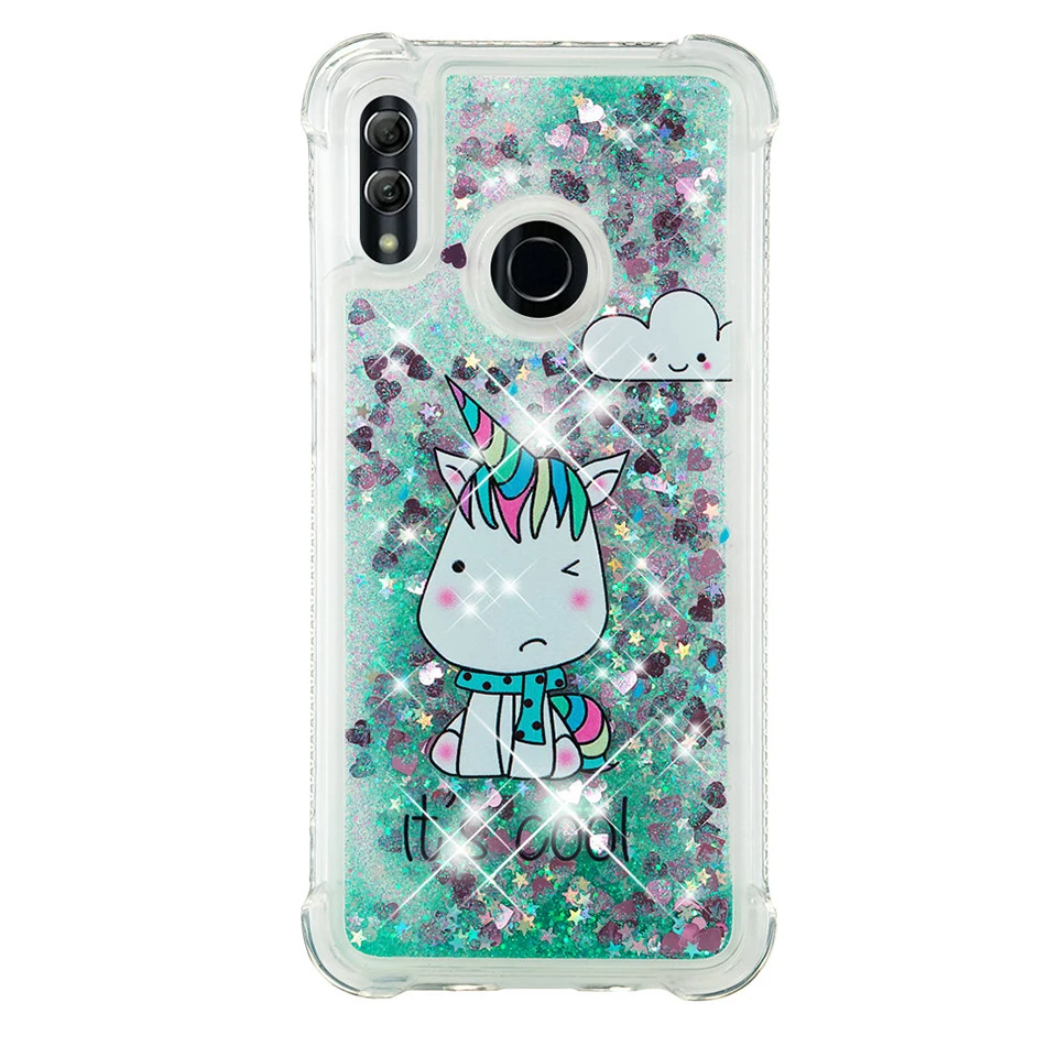 Little Monster Блестящий Жидкий чехол с блестками для huawei Honor 10 Lite mate 20 Pro P30 Pro P20 P10 P9 P8 Lite P Smart Quicksand чехлы - Цвет: Little Monster