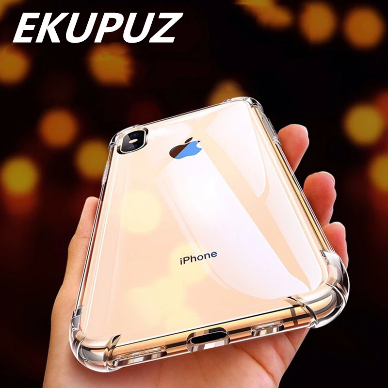 Ударопрочный чехол для телефона EKUPUZ iPhone 7 Xr 8 Plus X XS 10 11 Pro Max 2019 7plus 8plus силиконовый |