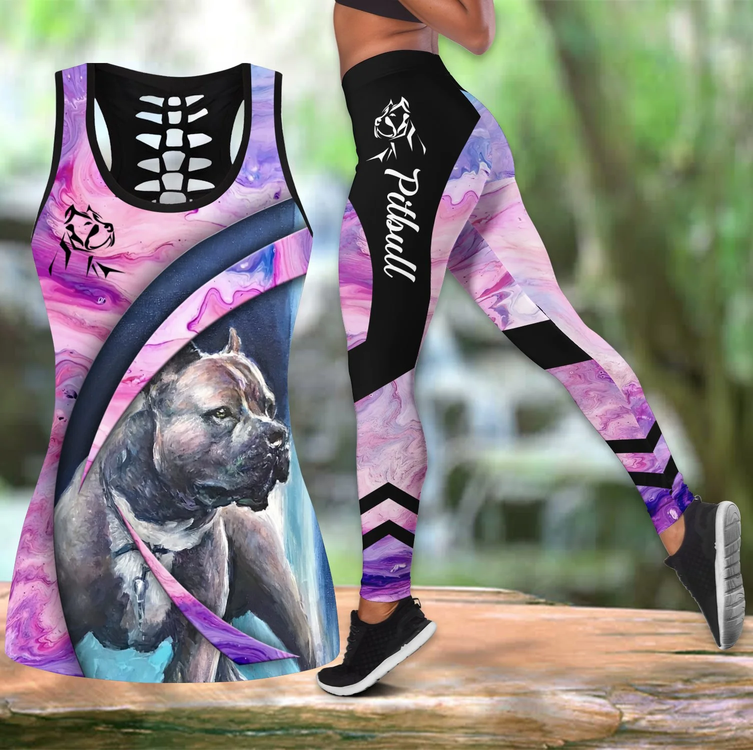 3D Print Fashion Animal Cool Pitbull 