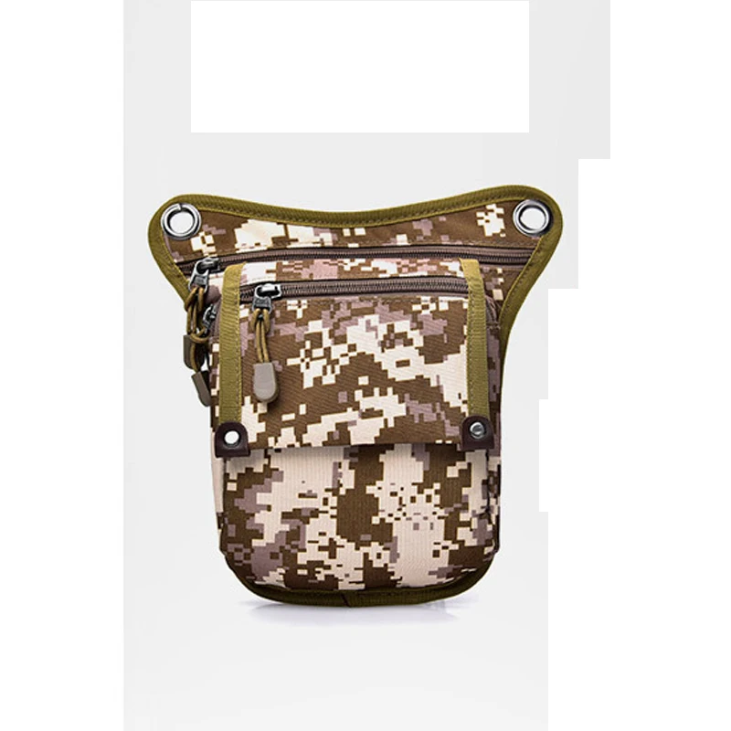 B leg waist bag Мужская водонепроницаемая нейлоновая сумка для ног, многофункциональная набедренная поясная сумка, тактическая поясная сумка для езды на мотоцикле, мужская сумка через плечо для отдыха - Цвет: B leg waist bag