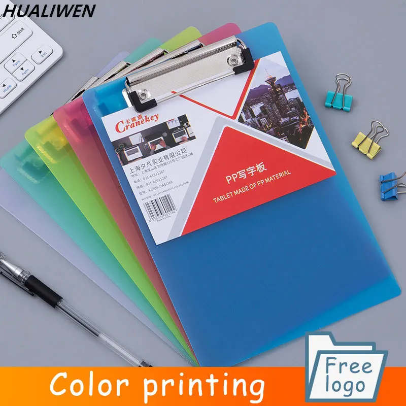 

A6/A5/A4 Board Clip Note Clipboard Memo Pads Basic Color Loose-leaf Notebook Printed Simple note pad clip School Office Supplies
