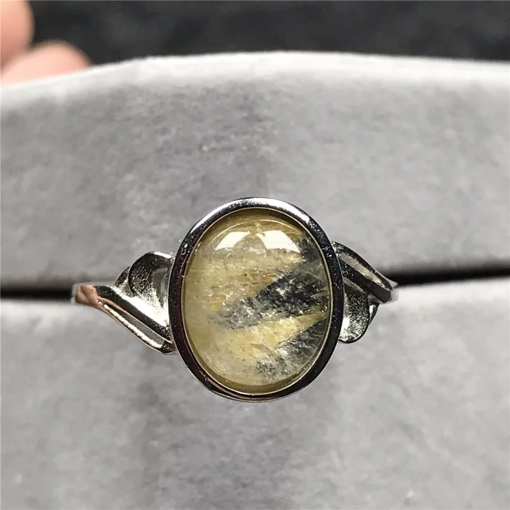 Gold Rutilated Quartz Ring (136)