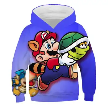 

New Kids Hoodies Game Super Mario Bros 3D printed Hoodie Sweatshirt Boys Girls Outerwear Jacket Coat Children Clothing