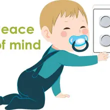 ЕС анти-шок штепсельная вилка Защитная крышка Силовая розетка детское устройство для обеспечения безопасности