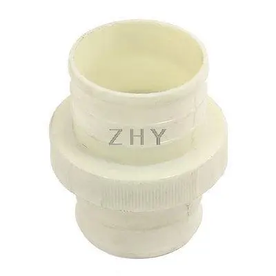 

3" Outside Dia Beige Straight Water Hose Pipe Fitting Connector