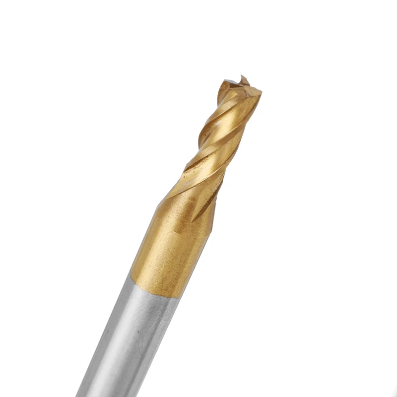 Milling Cutters 4 Flutes HSS Titanium End Mill Set 6/10Pcs 1.5-6mm 6mm Shank For Wood Metal Steel
