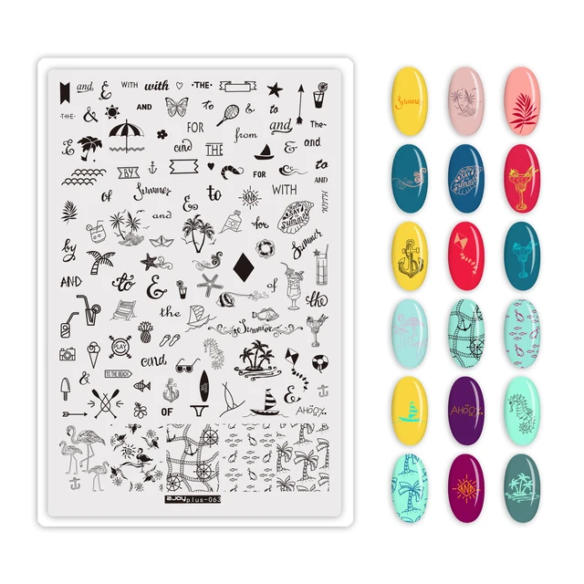 1PC**9.5X14.5cm Nail Art Stamping Plate 304 Stainless Steel Templates  Plates Image--Unique Design/Lace design nail Stamp Plate 63