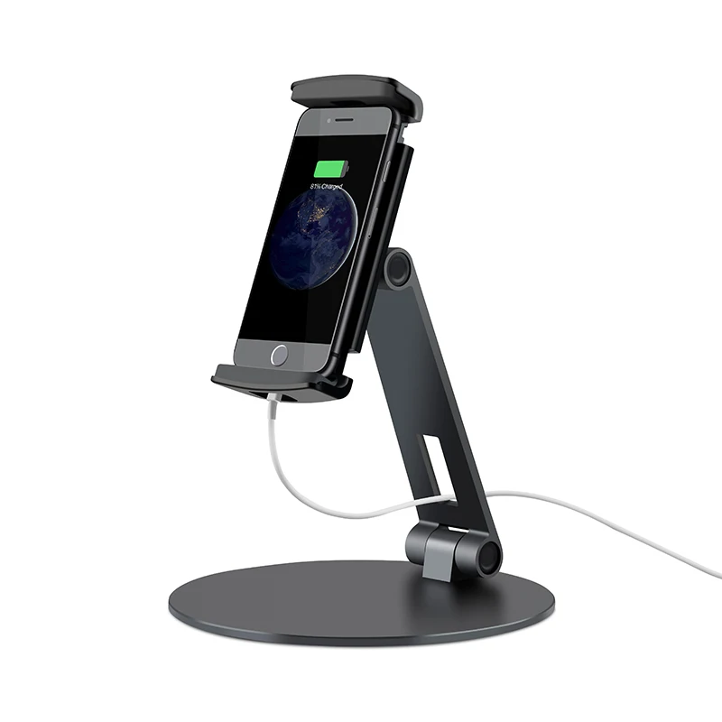 Держатель планшета алюминиевый сплав телефон кронштейн складной 360 Поворотный для iPad iPhone PUO88