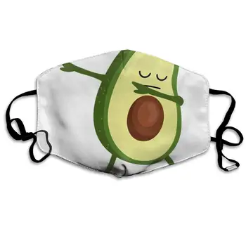 

Avocado Green Food Funny Trendy Dust Mouth Mask Reusable Anti-Dust Face Mask Adjustable Earloop Skin Protection