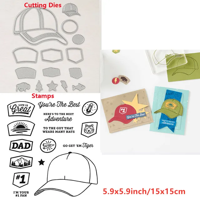 Cooking Tools Flowers  Trees Stars Cats Sending Hugs Transparent Clear Stamps And Dies for DIY Scrapbooking Craft Cards 2021 New 21