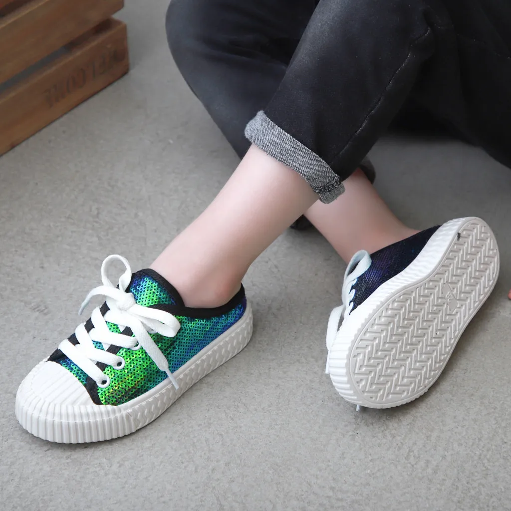 Модные блестящие кроссовки с жемчужинами для маленьких мальчиков и девочек