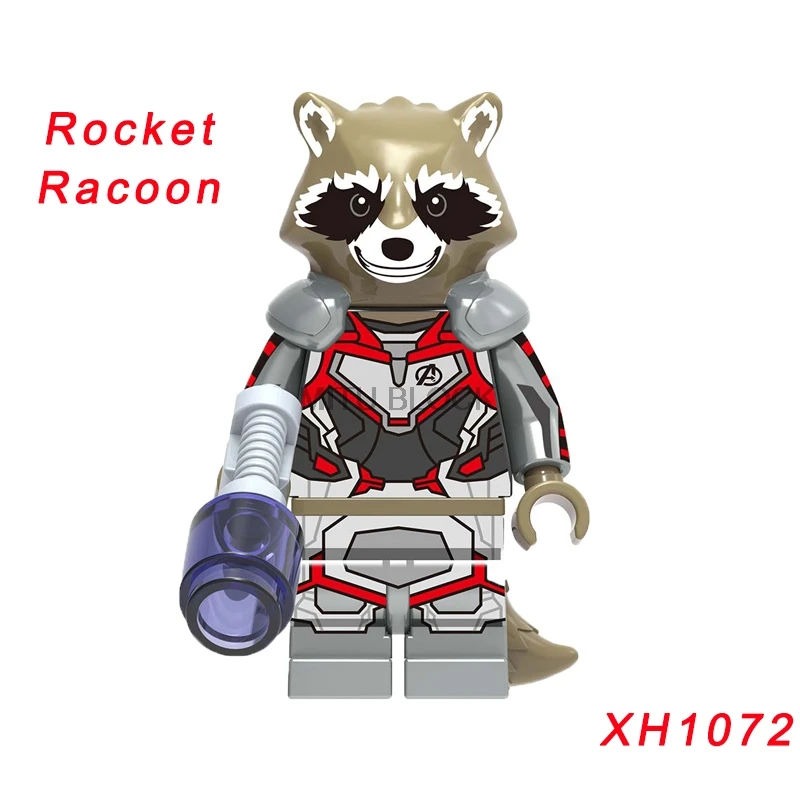 Single Sale Avengers 4 End Game Space Suit With Micro Figures Tony Stark Thor Hawkeye For Children Toys Building Blocks - Цвет: xh1072