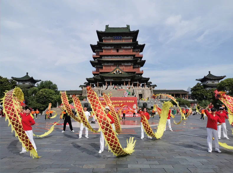 

8m Dragon Dance Ribbon Chinese Mascot Costume For Adult Children Cartoon Family Props Outfit Dress Party Carnival Festivall