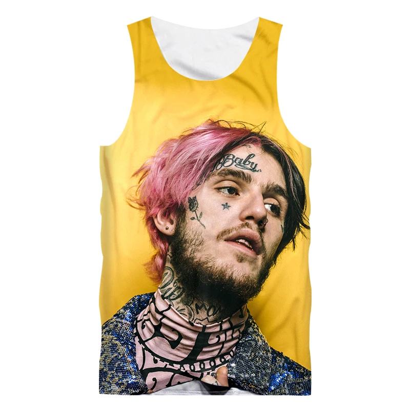 Новые летние мужские топы с 3D принтом Lil Peep повседневная одежда больших размеров